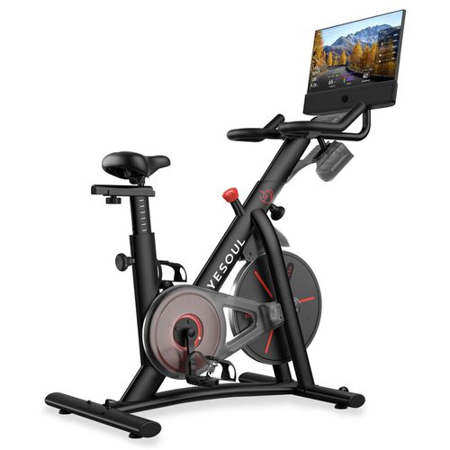 YESOUL G1M Plus Indoor Heimtrainer, Fitnessbike - Leiser Magnetwiderstand, Bequeme Sitzpolsterung, Fitnessfahrrad mit 21,5