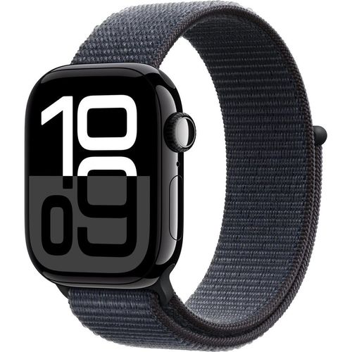 Apple Watch Series 10 (2024) GPS 42 mm - Aluminium Schwarz - Sport loop Schwarz