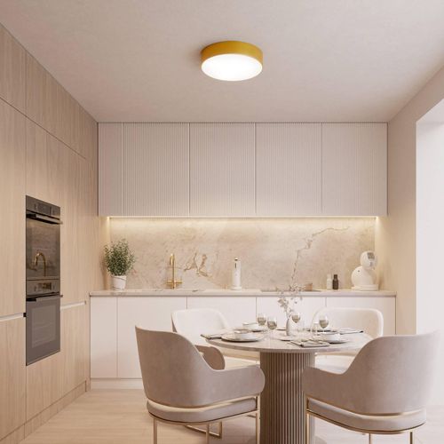 Deckenlampe Cleo 200, gold, Sensor, IP20, Ø 20 cm, E27