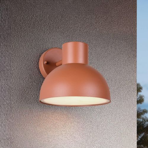 Außenwandleuchte Elbe, apricot, Aluminium-Druckguss, E27