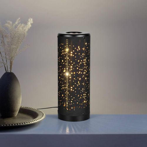 LED-Tischleuchte Taco, schwarz, Kunststoff, Höhe 34,5 cm