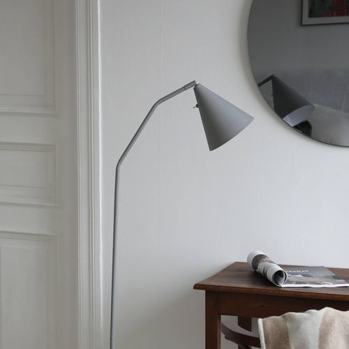 Markslöjd LED-Standleuchte Funil, grau, Metall, dimmbar