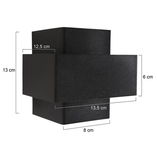 Wandleuchte Muro 3367, schwarz, up/down, G9, 2.700 K