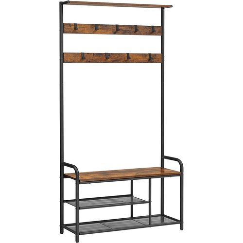 Wäscheständer, 85x30x180.5cm, Schwarz