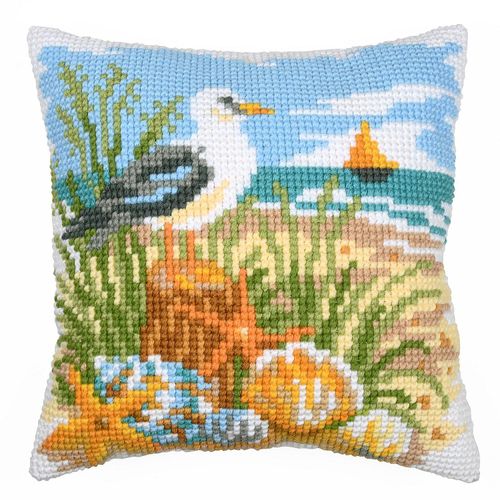 Kreuzstichkissen "Impressionen vom Meer"