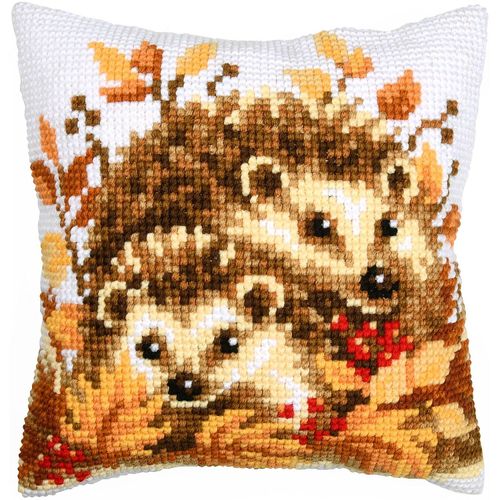 Kreuzstichkissen "Igel" Image