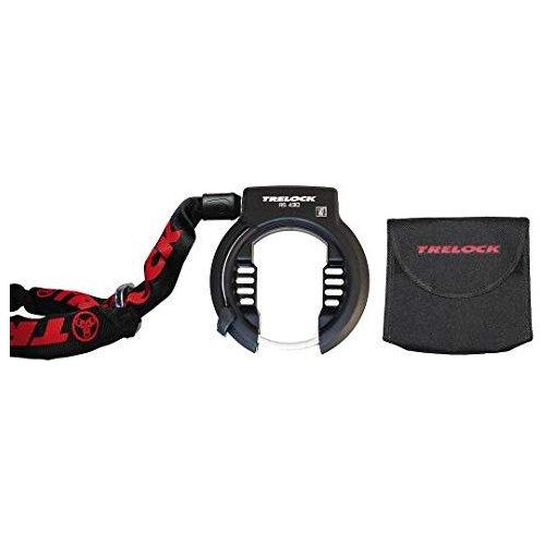 Trelock RS 430 P-O-Z AZ Rahmenschloss + ZR 355 100/6 Anschlusskette mit Tasche