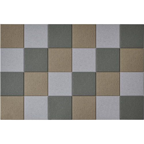 eurokraft basic Akustik-Wandfliese, HxB 300 x 300 mm, je 8 x beige, hellgrau, dunkelgrau, VE 24 Stk