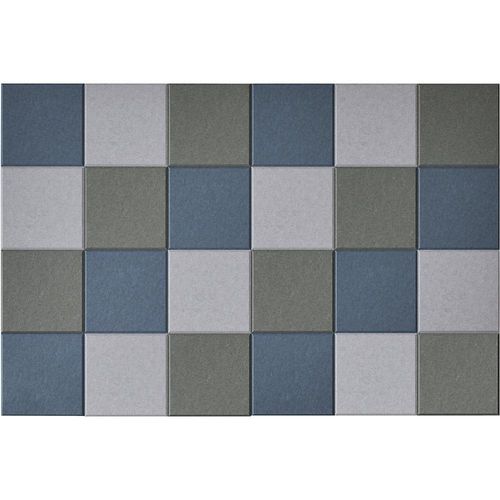 eurokraft basic Akustik-Wandfliese, HxB 300 x 300 mm, je 8 x blau, hellgrau, dunkelgrau, VE 24 Stk