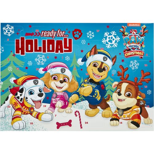 Spielzeug-Adventskalender UNDERCOVER "Paw Patrol", blau (bunt), Adventskalender, KinderB:42cm H:29,7cm T:3cm, Kunststoff, B:42cm H:29,7cm T:3cm