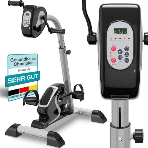 ELONEO 2in1 Arm und Beintrainer mit Motorunterstützung, Elektro Heimtrainer höhenverstellbar, passives und gelenkschonendes Training der Arme u. Beine