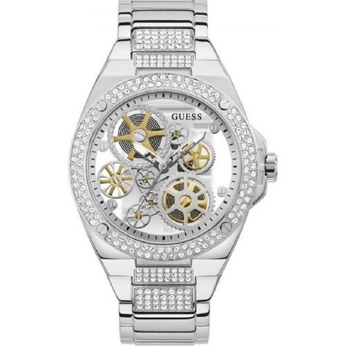 Guess Herren Armbanduhr Big Reveal Armband Edelstahl silber GW0323G1