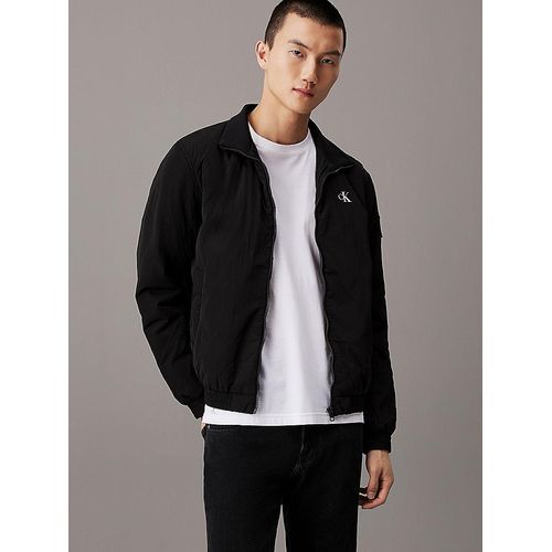 Schwarze Herrenjacke, Weste, Schwarz, Calvin Klein, XL