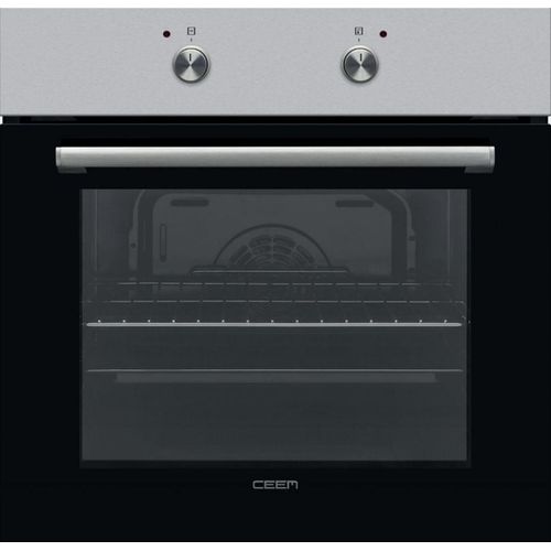 Einbau Backofen Heißluft Umluft Pizzastufe Edelstahl versenkbare Knebel