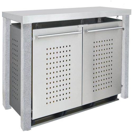 Müllbox Typ-SD, 2x 240l, Türfarbe Anthrazit