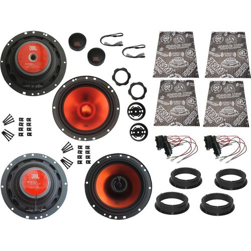 JBL Lautsprecher für VW Tiguan Bj 07 – 16 Tür Vorne hinten Dämmmatte 1040 Watt