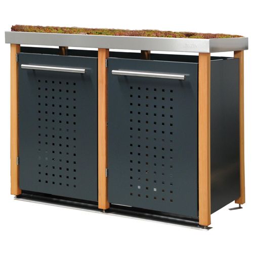 Müllbox Typ-LW, 2x 240l, Türfarbe Anthrazit