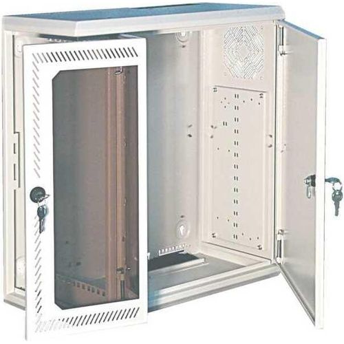 Schweitzer MF10 03100 MultiFix Wandgehäuse, 3 HE, 525x555x200 mm, lichtgrau (MF1003100)