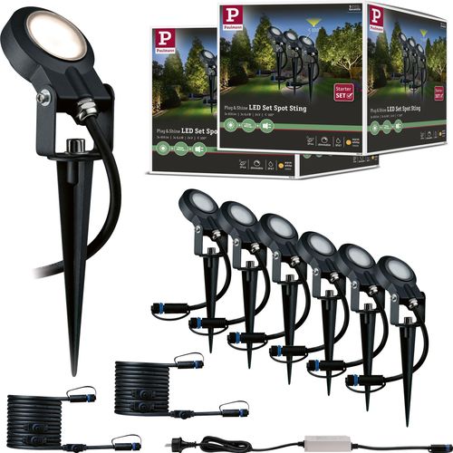 Paulmann Bundle Plug & Shine LED Gartenstrahler Sting