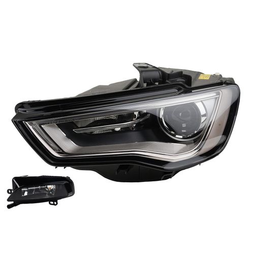 Johns, Scheinwerfer Front passend für Audi A3 8V 04/12- Xenon D3S L + Nebelscheinwerfer 8V0941043C 8V0941043M 8V0941699D