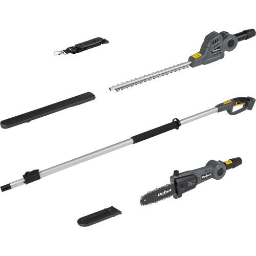 Rebel 2-in-1 Akku-Teleskop-Heckenschere mit Säge