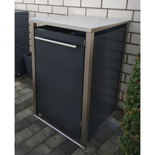 Mülltonnenbox Typ-MD, 1x 240l, Türfarbe Anthrazit