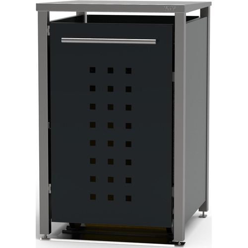 Mülltonnenbox Typ-MD, 1x 120l, Türfarbe Anthrazit