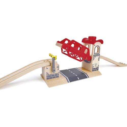 Hape Spielzeugeisenbahn-Brücke »Zugbrücke«, (Set, 3 tlg.), aus Holz
