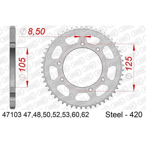 AFAM Kettenrad 47103-53