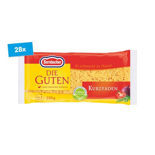 Bernbacher Die Guten Schnittnudeln 250 g, 28er Pack