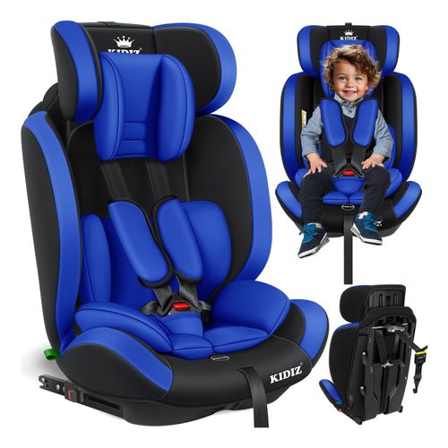 KIDIZ® Autokindersitz Premium Kinderautositz Gruppe 1+2+3, 9-36 kg 5-Punkt-Sicherheitsgurt, Autositz, Kindersitz, Einstellbare Kopfstütze, Mitwachsende Sitzerhöhung 1-12 Jahre, Stabil und Sicher