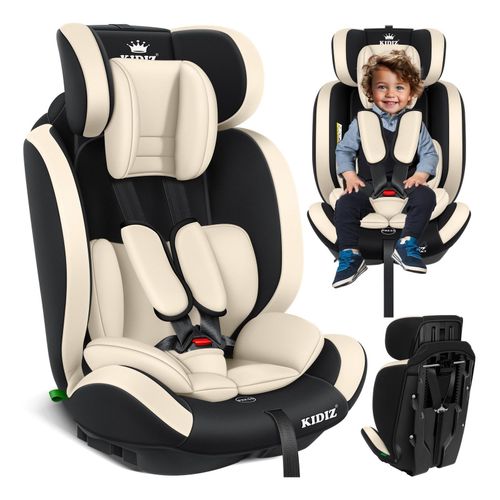 KIDIZ® Autokindersitz Kinderautositz ? Gruppe 1+2+3 ? 9-36 kg 5-Punkt-Sicherheitsgurt, Autositz, Kindersitz, Einstellbare Kopfstütze Mitwachsende Sitzerhöhung 1-12 Jahre, Stabil und Sicher