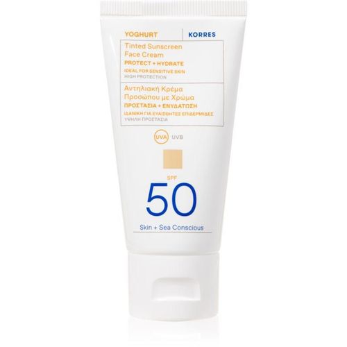 Korres Yoghurt Tinted Sunscreen Getinte Zonnebrandcrème SPF 50 50 ml