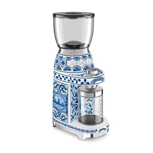 SMEG CGF01DGBEU Dolce&Gabbana Kaffeemühle blu mediterraneo