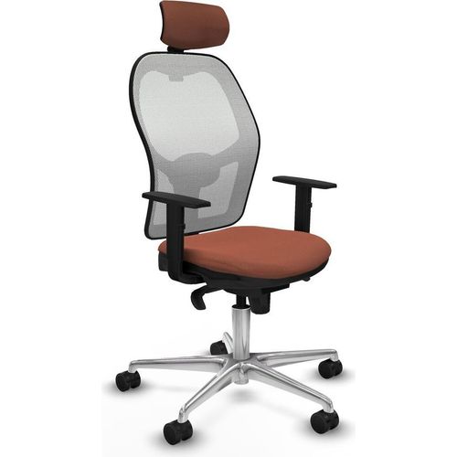 Bürostuhl mit Kopfstütze Piqueras y Crespo 1D086N2 Weiß Braun