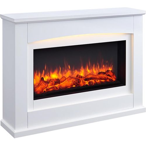 Elektrokamin BALDERIA Argon - Standkamin, Heizung 2000 W - Weiß