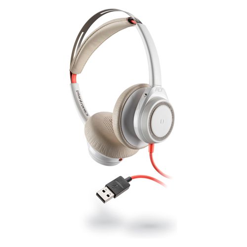Poly Blackwire 7225 - Kopfhörer - Kopfband - Anrufe & Musik - Weiß - Binaural - Verkabelt