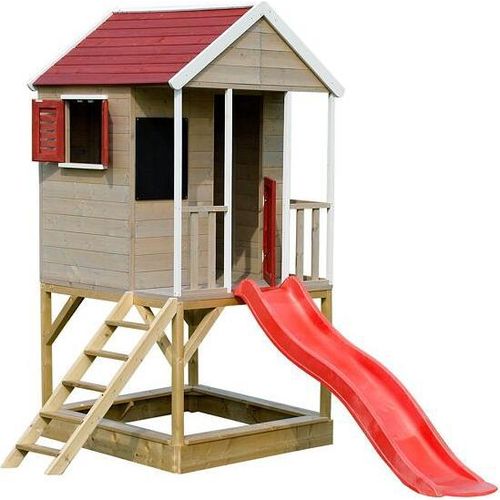 MARIMEX Kinder Holzhaus Veranda mit Rutsche 11640361
