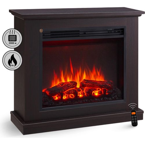 Elektrokamin BALDERIA Phanos - Standkamin, 2000W - Dunkle Eiche