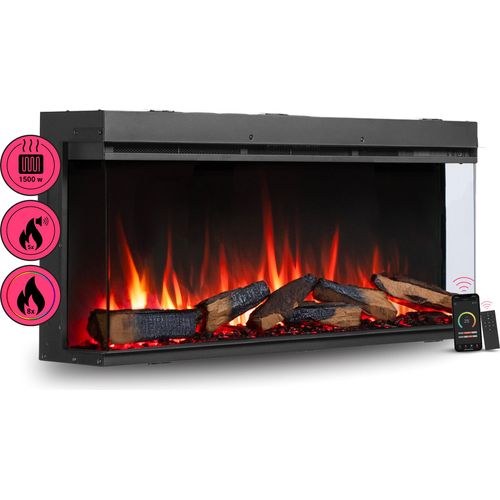 Elektrokamin BALDERIA Athena 44, Einbaukamin, 3D-Flammeneffekt, Heizung 1500W