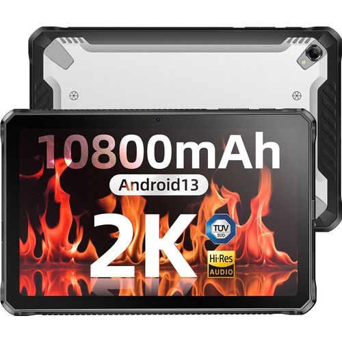 Tablet, 10.36 Zoll Android 13 Tablet, Helio G99 Octa-Core 15GB+ 128GB (2TB TF) Gaming-Tablet 2K FHD+ IP68 Robust Tablet, 10080mAh 20MP+16MP Dual SIM