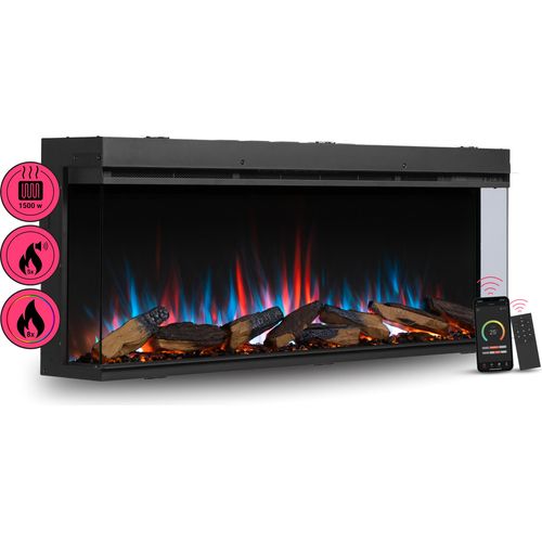 Elektrokamin BALDERIA Athena 52, Einbaukamin, 3D-Flammeneffekt, Heizung 1500W