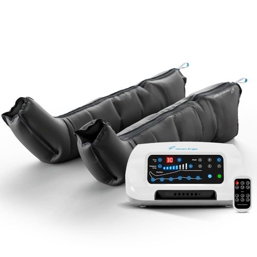 Venen Engel 6 Premium Beinmassagegerät mit Beinmanschetten | 6 Luftkammern | Massagegerät mit 6 Programmen für eine angenehme Gleitwellenmassage an den Beinen | Medizinisch