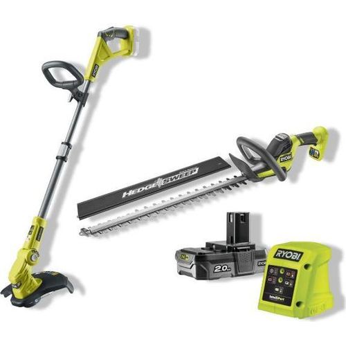 Heckenschere und 30cm Rasentrimmer Combokit (inkl. 1x 2.0Ah und Ladegerät) - Ryobi