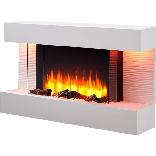 Elektrokamin BALDERIA Elis - Wandkamin, Heizung 2000 W - Weiß