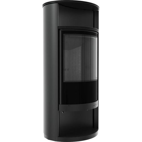 Kaminofen aus Stahl KRATKI RUNA Ø 150 8 kW schwarz Verkleidung