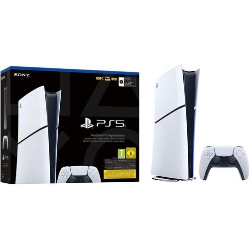 Playstation Playstation 5 SLIM Digital Edition 1TB Speich Spielkonsole PS5 Konsole 1TB, Gaming Konsolen Spielkonsolen Videospiel Konsole PC