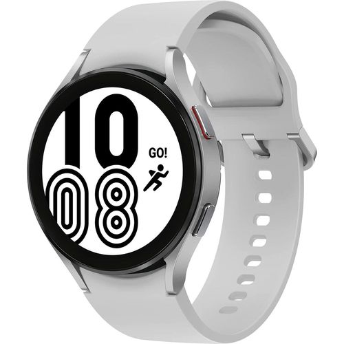 Samsung Galaxy Watch4 Runde LTE Smartwatch, Wear OS, Fitness Watch, Fitness Tracker, 44 mm, Silber (klare Version)