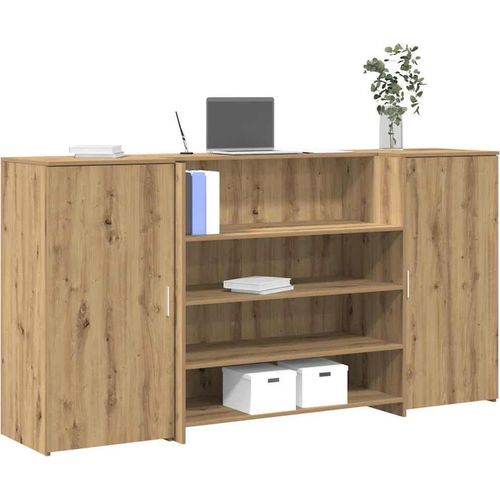 Empfangstheke Artisan-Eiche 200x50x103,5 cm Holzwerkstoff