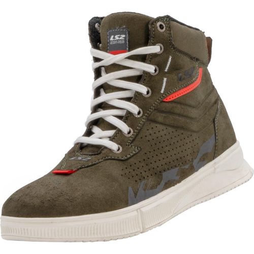 LS2 Chrome Motorrad Schuhe, oliv, 47